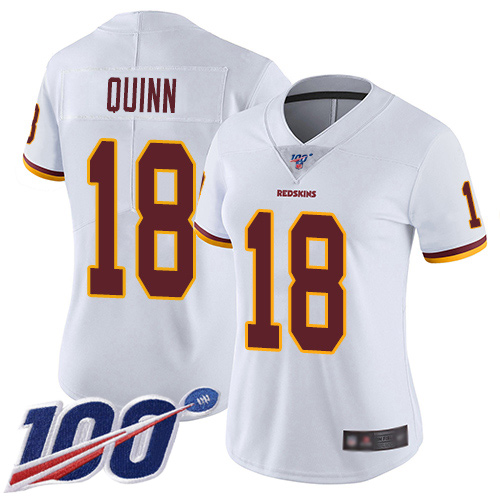 Washington Redskins Limited White Women Trey Quinn Road Jersey NFL Football #18 100th Season Vapor->youth nfl jersey->Youth Jersey